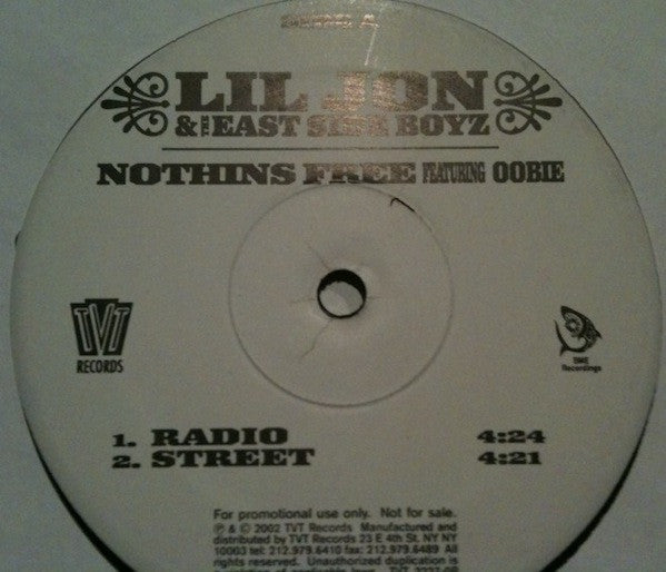 Master Release: Nothins Free by Lil' Jon & The East Side Boyz