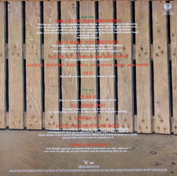 Release: Too-Rye-Ay-Vinyl-Canada-1982-VOG-1-3318-1338587