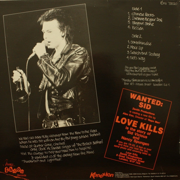 Master Release: Love Kills N.Y.C by Sid Vicious