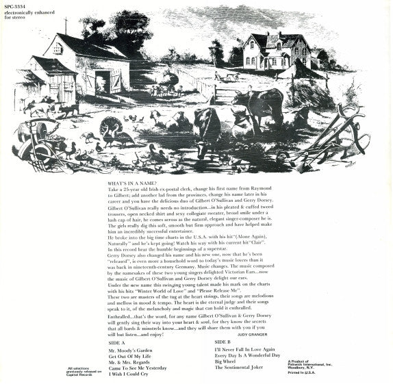 Humble Beginnings Of England's Gilbert O'Sullivan & Gerry Dorsey