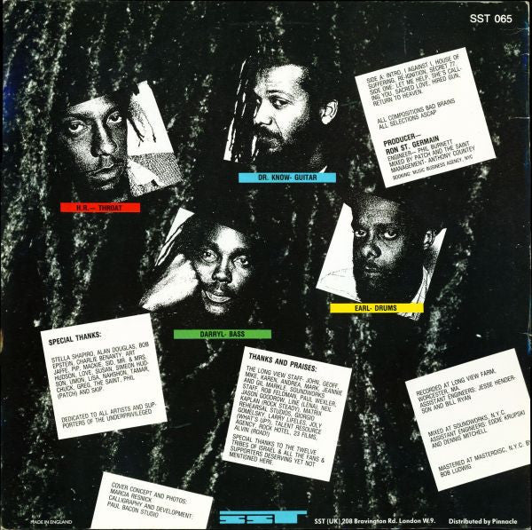 Release: I Against I-Vinyl-UK-1986-SST 065-2001503