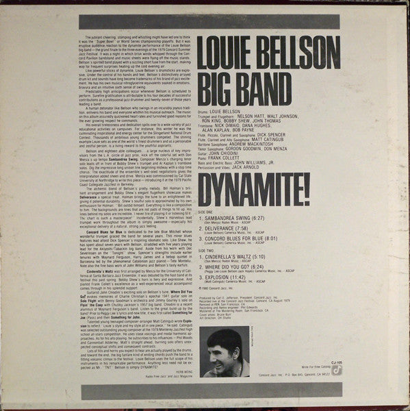 Master Release: Dynamite! by Louie Bellson Big Band