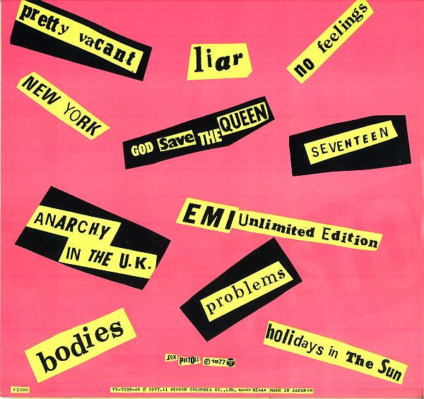 Never Mind The Bollocks Here's The Sex Pistols = 勝手にしやがれ