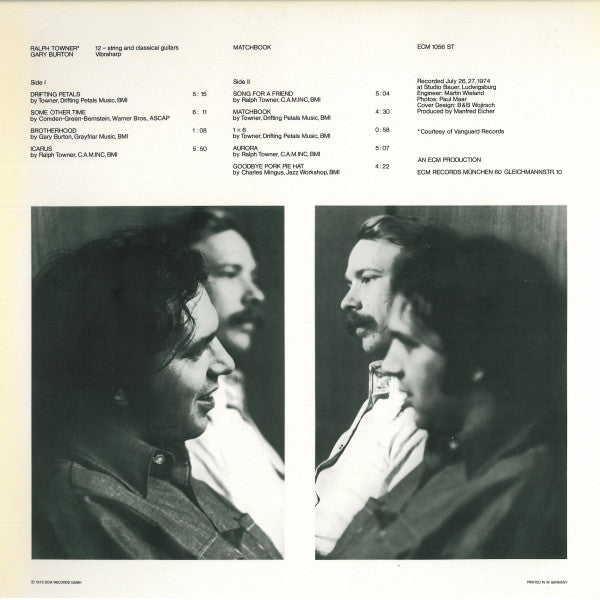 Release: Matchbook-Vinyl-Germany-1975-ECM 1056 ST-2259338