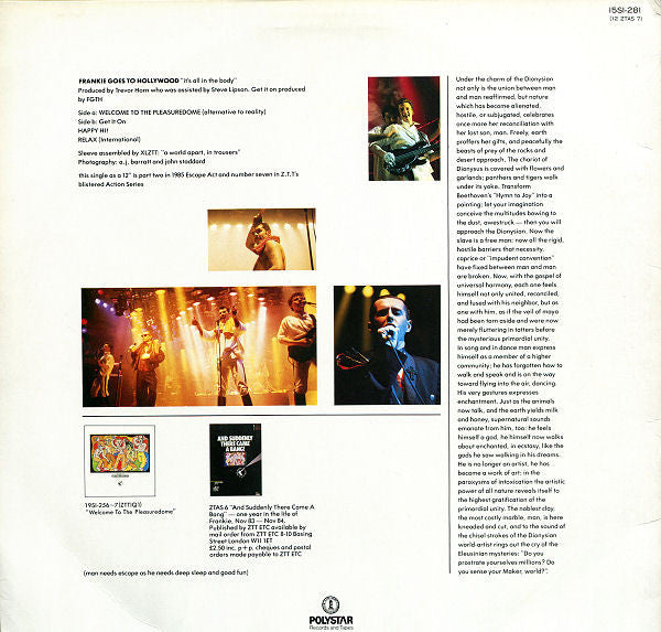 Welcome To The Pleasuredome