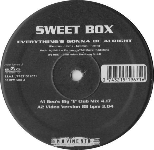 Release: Everything's Gonna Be Alright-Vinyl-Italy-1997-74321519671-1728704
