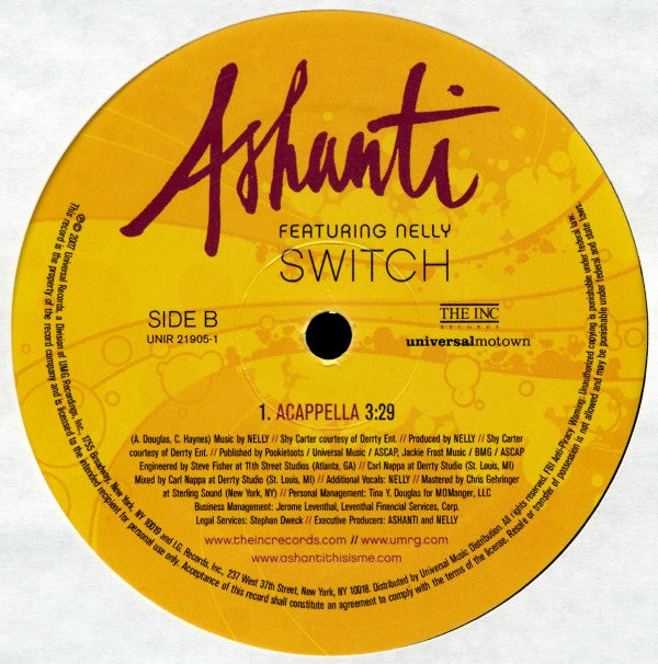 Master Release: Switch by Ashanti