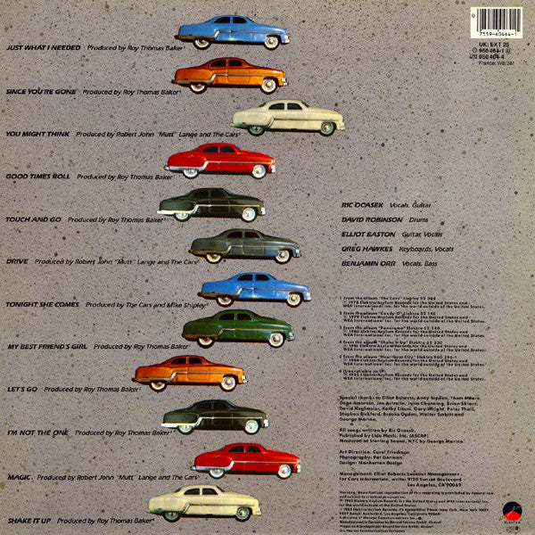 Release: The Cars Greatest Hits-Vinyl-UK & Europe-1985-EKT 25, 960 464-1-1289804