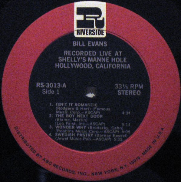 Recorded Live At Shelly's Manne Hole, Hollywood, California