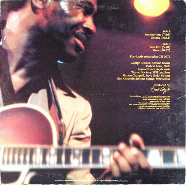 Release: In Concert - Carnegie Hall-Vinyl-US-1982-CTI 8031-1759056