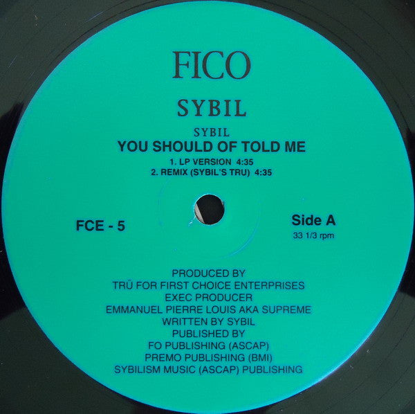 Master Release: You Should Of Told Me by Sybil