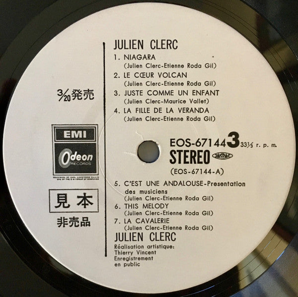 Julien Clerc (Enregistrement Public 1977)