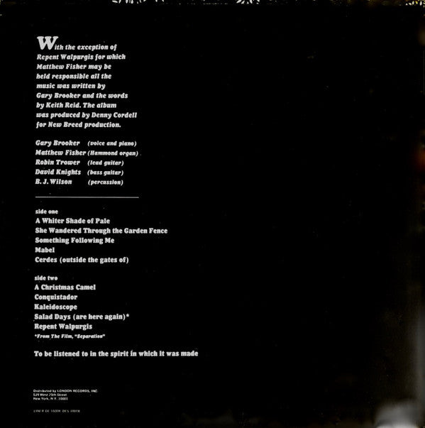 Release: Procol Harum-Vinyl-US-1967-DES 18008, DES-18008-13471071