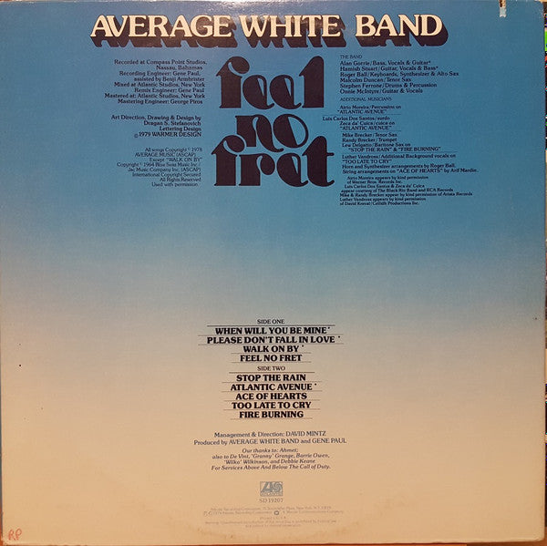 Release: Feel No Fret-Vinyl-US-1979-SD 19207-11380595