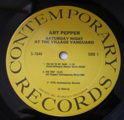 Saturday Night At The Village Vanguard