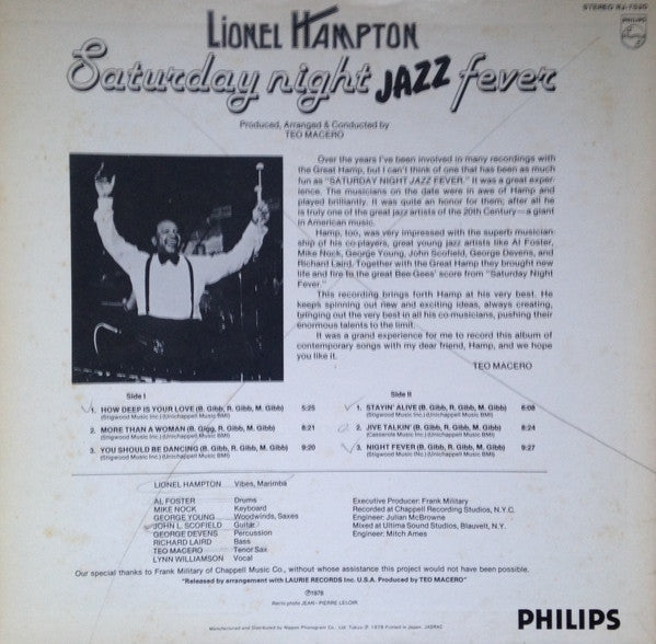 Release: Saturday Night Jazz Fever-Vinyl-Japan-1978-RJ-7520-14037176