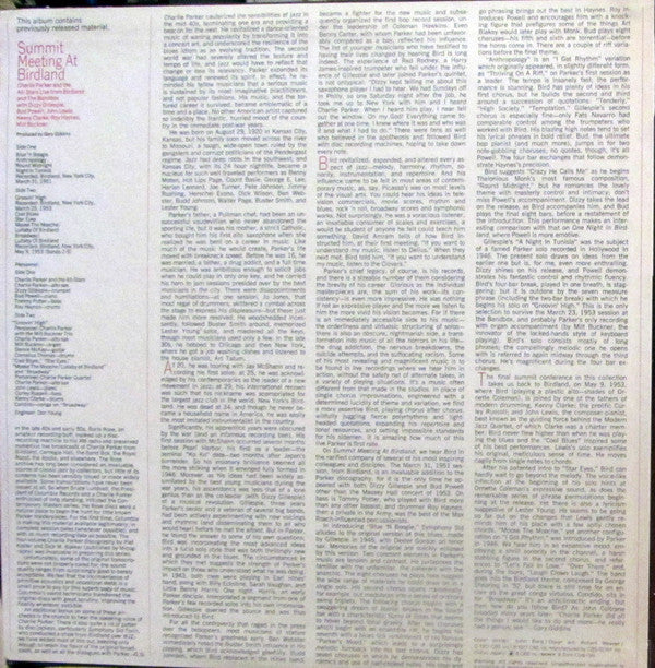 Summit Meeting At Birdland