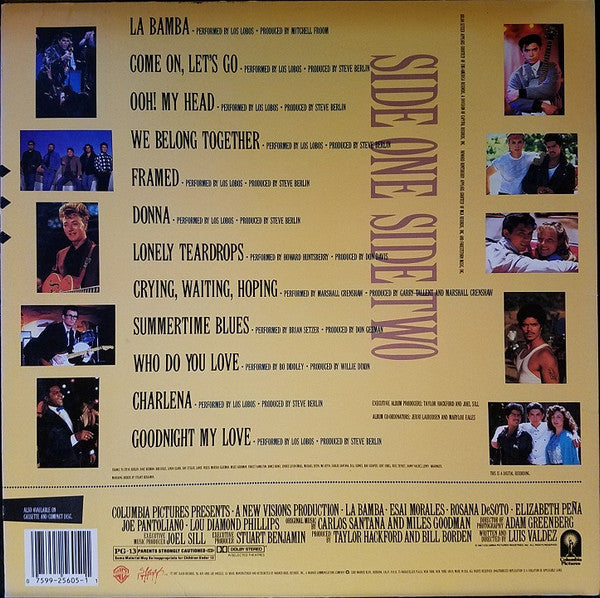 Release: La Bamba (Original Motion Picture Soundtrack)-Vinyl-US-1987-1-25605, 9 25605-1, 9 25605-1, 1-25605-10284398