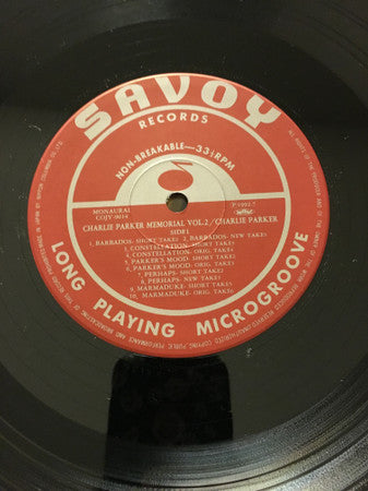Charlie Parker Memorial Vol. 2