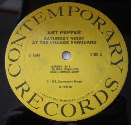 Saturday Night At The Village Vanguard