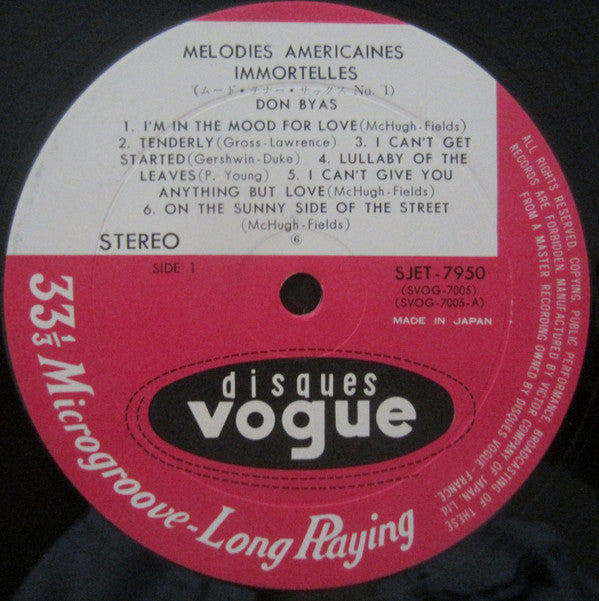 Music For Play Boys Vol. 1 - Melodies Americaines Immortelles