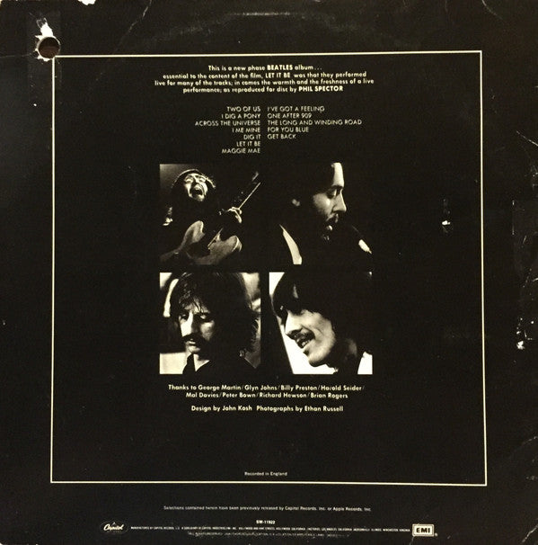 Release: Let It Be-Vinyl-US-1979-SW-11922-10466024