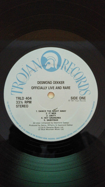Master Release: Officially Live And Rare by Desmond Dekker