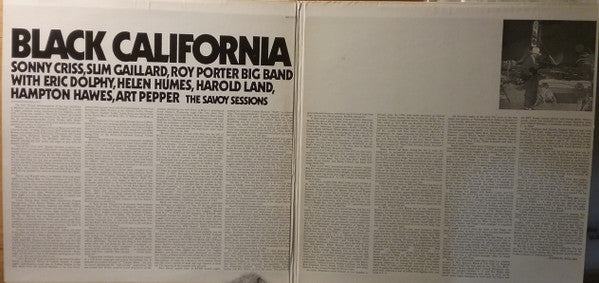 Master Release: Black California (The Savoy Sessions) by Sonny Criss