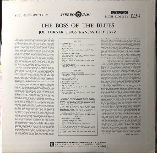 Release: The Boss Of The Blues Sings Kansas City Jazz-Vinyl-Japan-1971-P-6023A, P-6023A-19005793