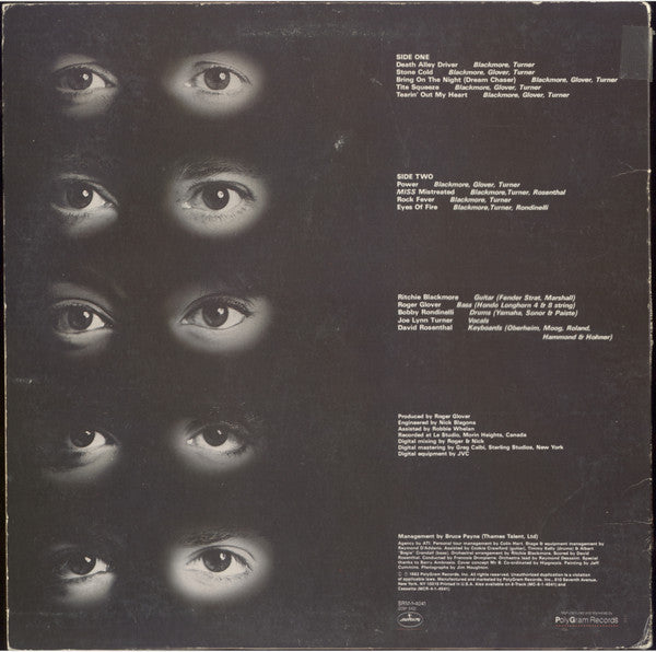 Release: Straight Between The Eyes-Vinyl-US-1982-SRM-1-4041-13972298