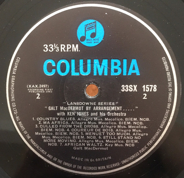 Galt MacDermot By Arrangement