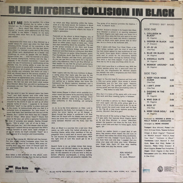 Master Release: Collision In Black by Blue Mitchell