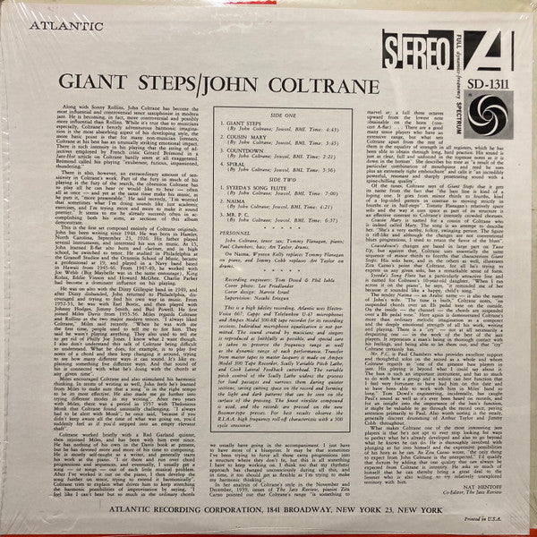 Release: Giant Steps-Vinyl-US-1968-SD 1311, 1311-21948892