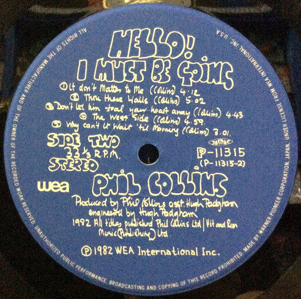 Hello, I Must Be Going