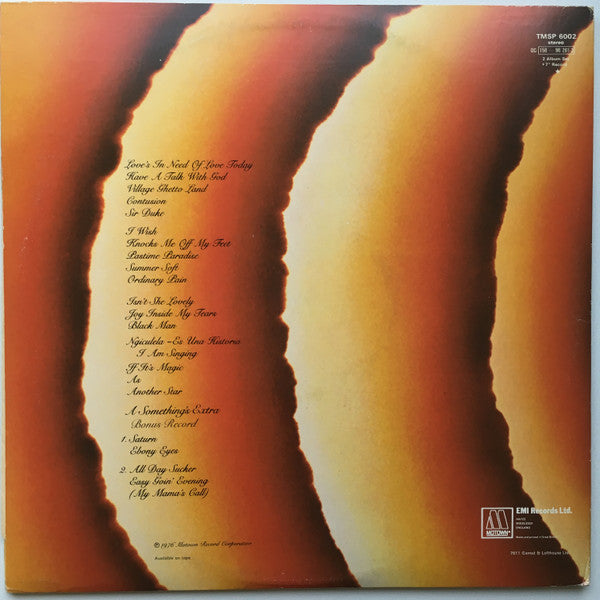 Release: Songs In The Key Of Life-Vinyl, Vinyl, All Media-UK-1976-TMSP 6002, 0C 158-98 261-3-11565990
