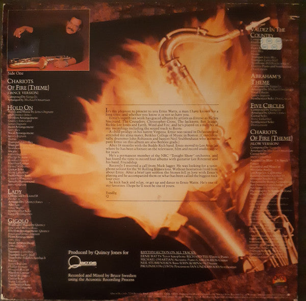 Release: Chariots Of Fire-Vinyl-US-1982-QWS 3637-31875593