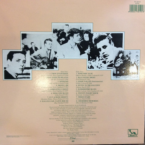 Release: The Very Best Of Eddie Cochran-Vinyl-UK-1989-FA 3019, UAG 29760-14287373