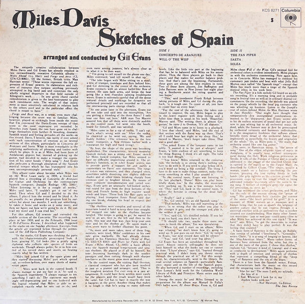 Release: Sketches Of Spain-Vinyl-US-1974-PC 8271, KCS 8271-25609627
