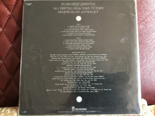 Drifting From Town To Town: Memphis Blues Anthology