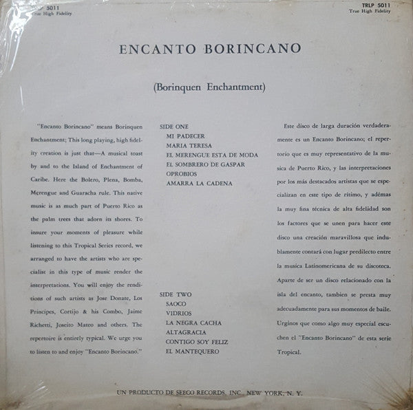 Release: Carnival In Puerto Rico-Vinyl-US-1958-TRLP-5011, TRLP 5011-10803760