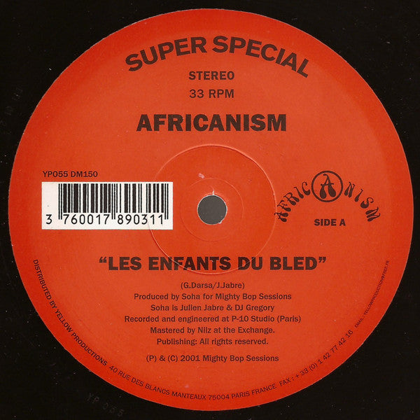 Release: Les Enfants Du Bled-Vinyl-France-2001-YP055-24228