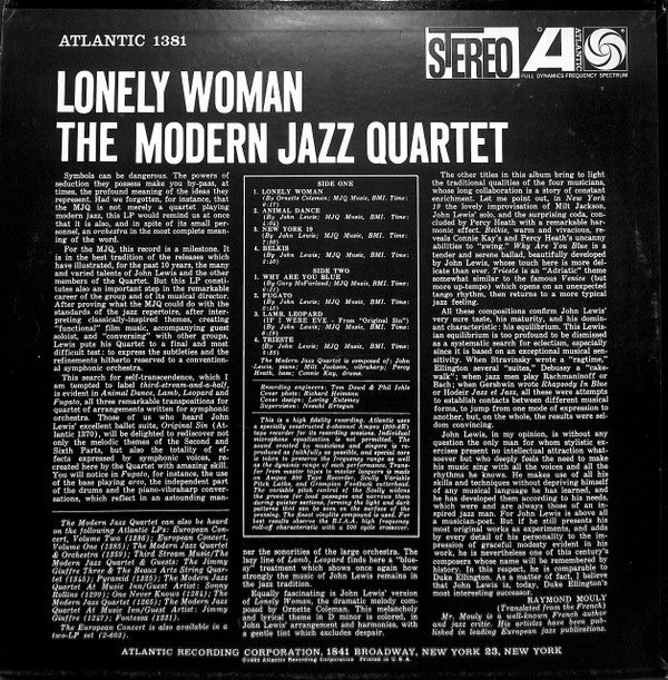 Release: Lonely Woman-Vinyl-US-None-SD 1381-21797083