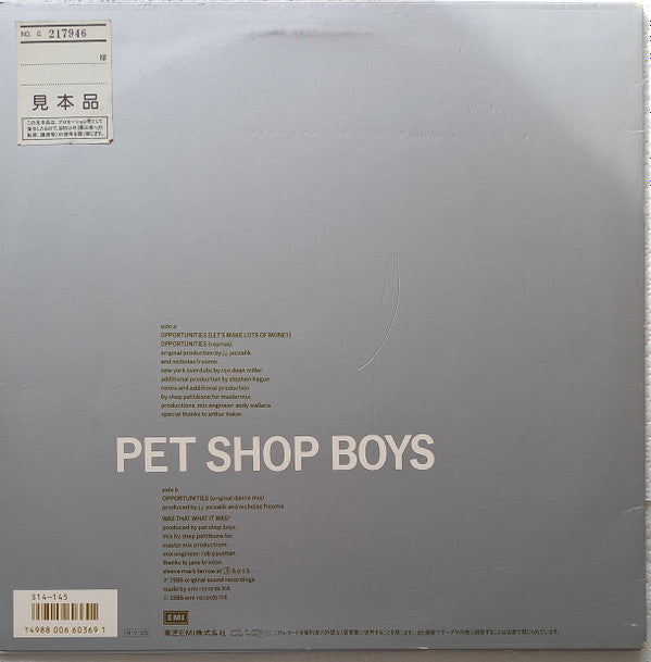 Release: Opportunities (Let's Make Lots Of Money)-Vinyl-Japan-1986-S14-145-13997564