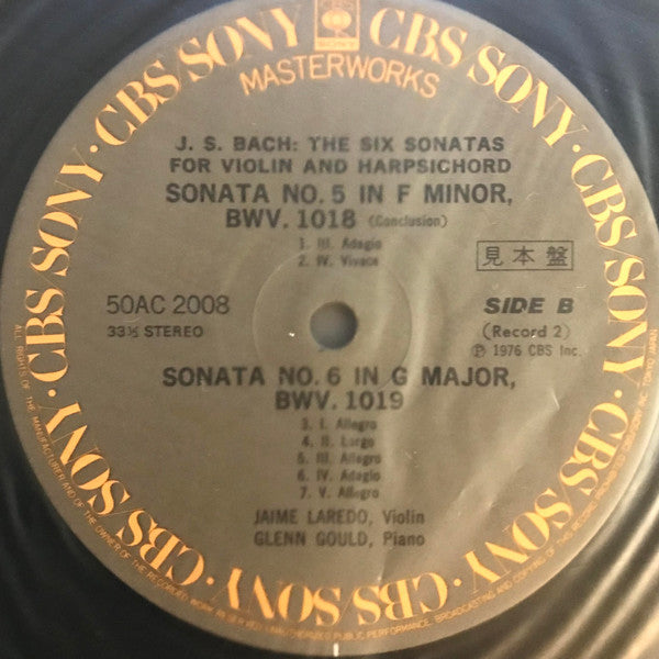 The Six Sonatas For Violin And Harpsichord