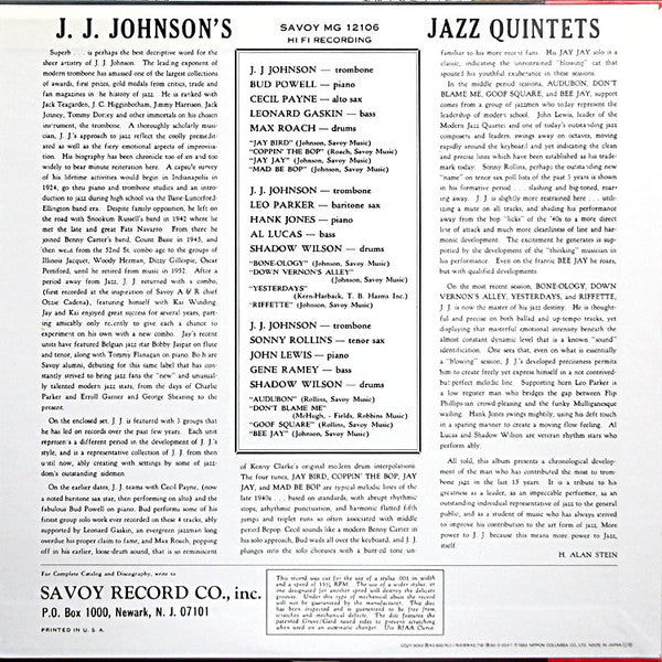 J.J. Johnson's Jazz Quintets