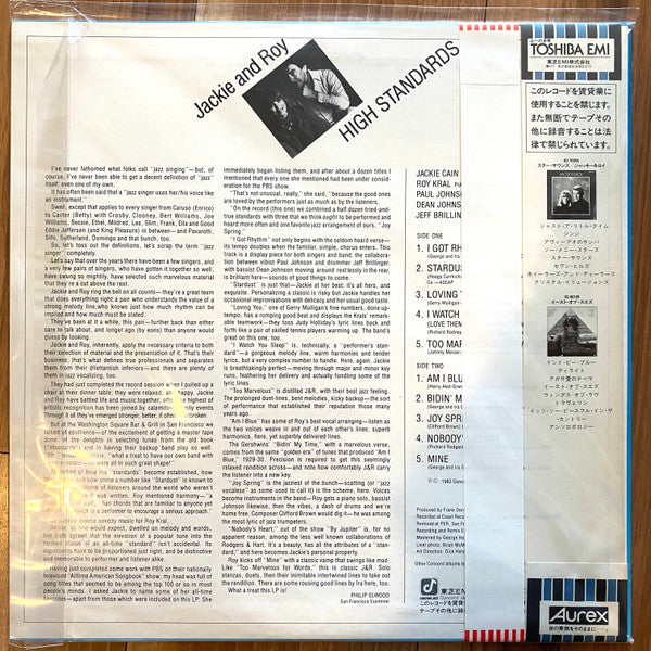 Master Release: High Standards by Jackie & Roy