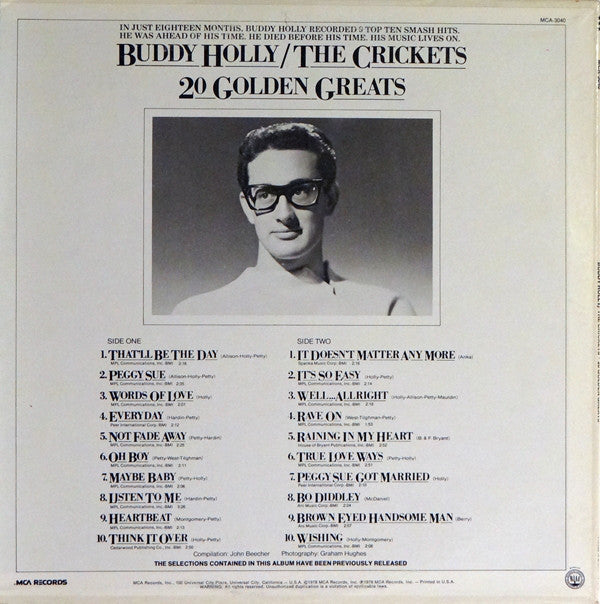 Release: 20 Golden Greats-Vinyl-US-1980-MCA-3040-10053632