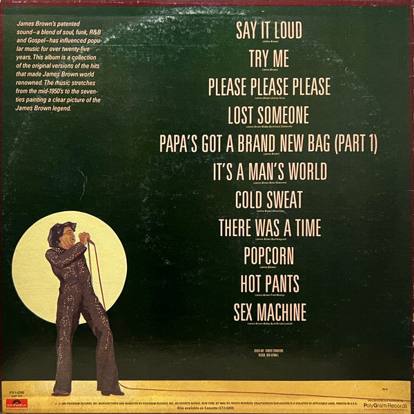 Release: The Best Of James Brown-Vinyl-US-1981-PD-1-6340, 2391 529-30315572