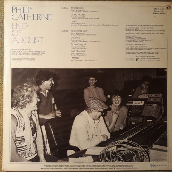 Release: End Of August-Vinyl-UK & Europe-1982-WEA 58 450, WEA K 58 450-11457374