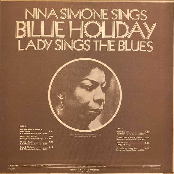 Nina Simone Sings Billie Holiday
